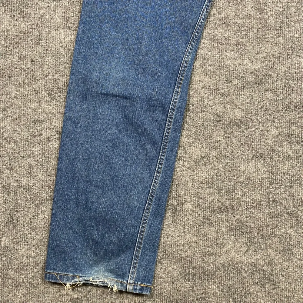 Levis 505 Regular Fit Jeans Mens 36x32 Medium Wash Blue Straight Leg Denim